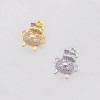 HALLOWEEN MULTI CZ WITCHS CAULDRON BUBBLY MAGIC POTION 316L SURGICAL STEEL THREADLESS PUSH-PIN LABRET SET